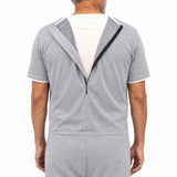 Full Back Zip for easy caregiver dressing on HAXOR Men's Jumpsuit