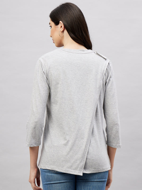 Open Back Top Cotton Fabric Adaptive Clothing for Women