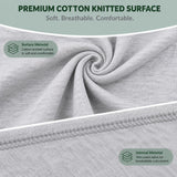 Premium breathable cotton fabric used in HAXOR Heather Grey Catheter Leg Bag Pants for soft and comfortable everyday wear