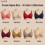 HAXOR DignityWear™ Front-Open Bra Beige | No More Back-Hook Struggle | Easy To Wear