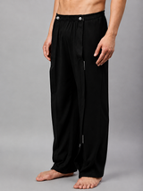 HAXOR Men's Cotton Adaptive Tear Away Recovery Trouser | Side-Open Velcro with Snap Buttons