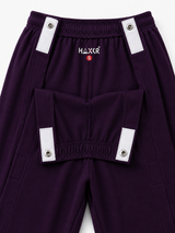 HAXOR Men’s Post-Surgery Adaptive Velcro Tear-Away Fleece Trousers | Front-Opening | Purple