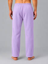 HAXOR Men’s Post-Surgery Adaptive Velcro Tear-Away Fleece Trousers | Front-Opening | Purple