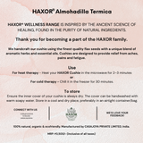 HAXOR’s Almohadilla Termica Microwave Heating Pad with Herbal & Essential Oil Blend – Flaxseed & Lavender Therapy Wrap for Back, Neck, Shoulder, Joint & Menstrual Cramp Relief