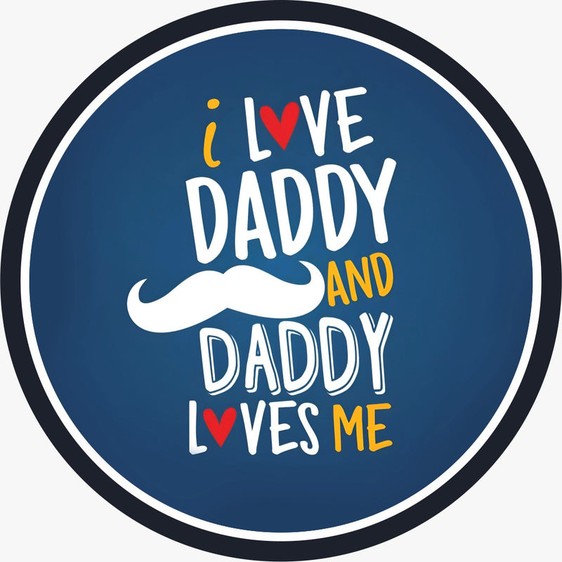 “I Love Daddy” Wooden Fridge Magnet – Father's Day Gift, Cute & Stylish Magnet for Dad