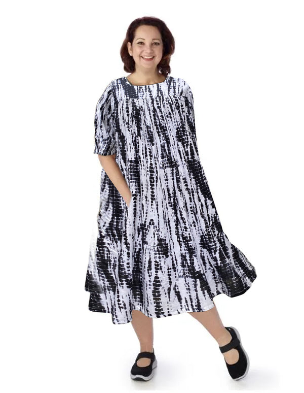 Women's Self Dressing Duster House Dress / Post Surgery Gown / Hospital Gown