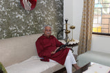 Men Kurta Pajama Set Maroon