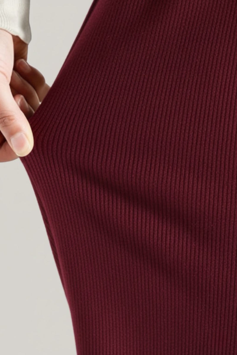 Haxor Women’s Ribbed Fleece-Lined Winter Joggers | Ultra-Soft Stretch | Dual-Drawstring | Premium Warm Pants (Navy)