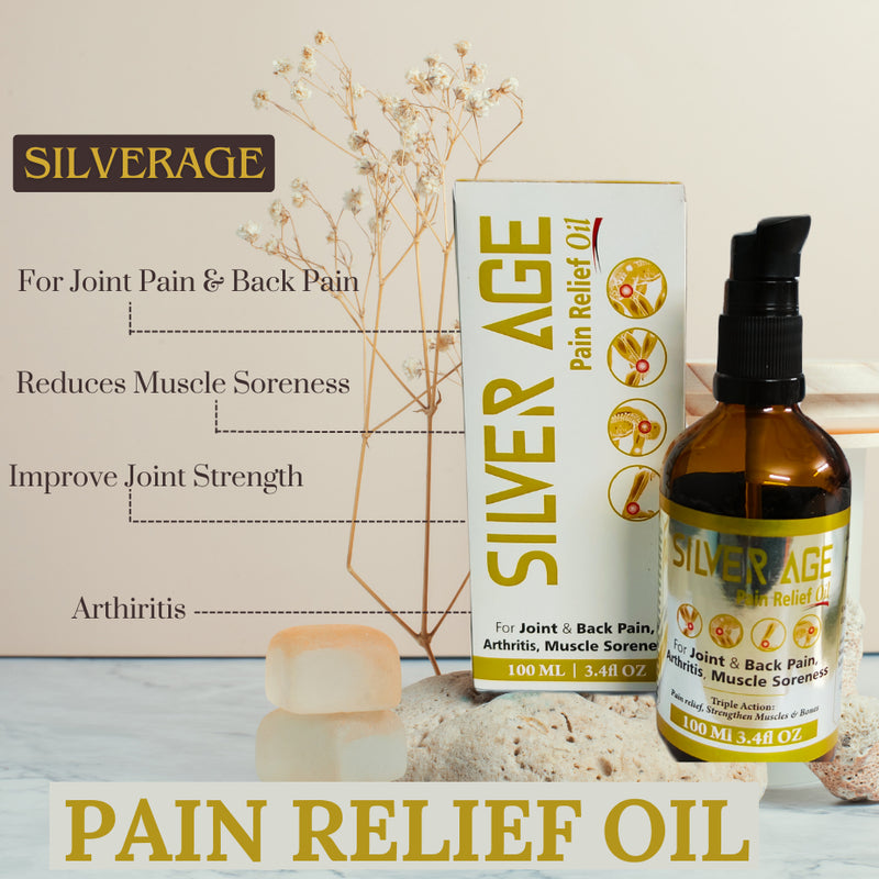 Silverage Ayurvedic Oil for Relief from Joint Pain, Back Pain and Knee & Muscle Pain Oil