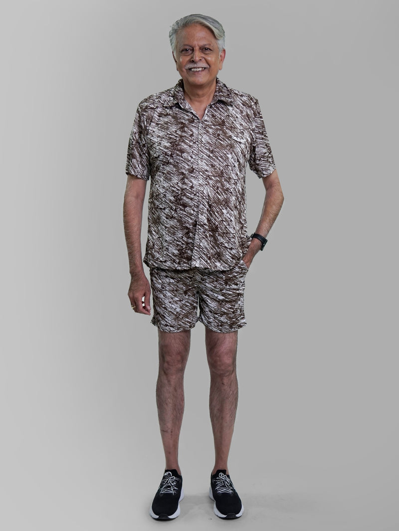 Elderly Shirt And Short Set