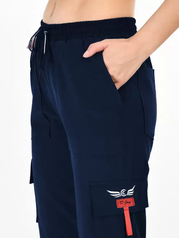 Navy Cargo Pant For Women