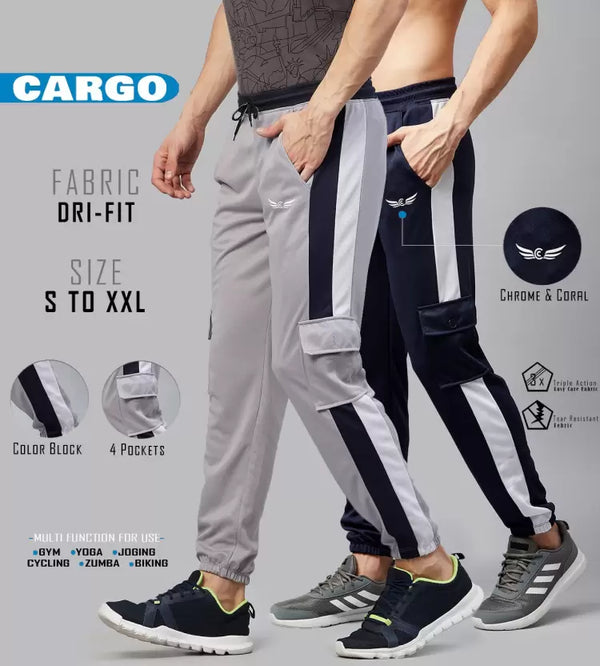 Grey And navy Cargo Pant